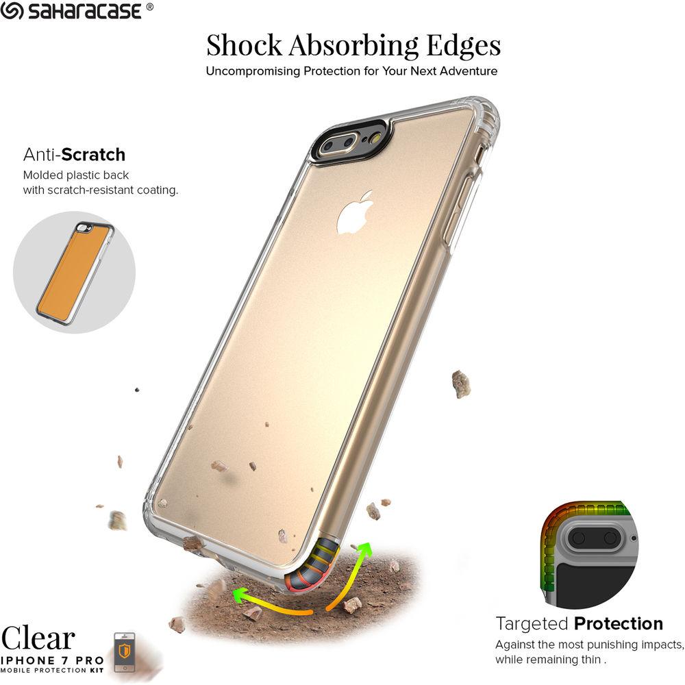 Sahara Case Clear Protection Kit for iPhone 7 Plus and 8 Plus
