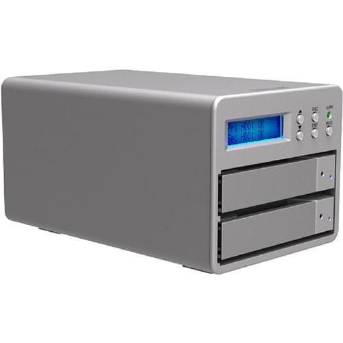 STARDOM 2-Bay Sr2-Sb3 6G Sata Usb S2F Enclosure -Silver