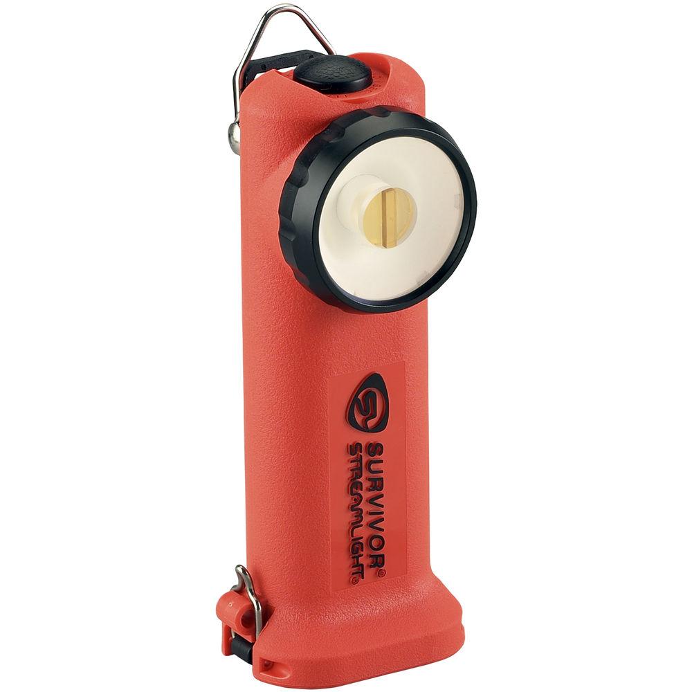 Streamlight Survivor Right-Angle Rechargeable LED Flashlight with Fast-Charge 12 VDC Car Charger
