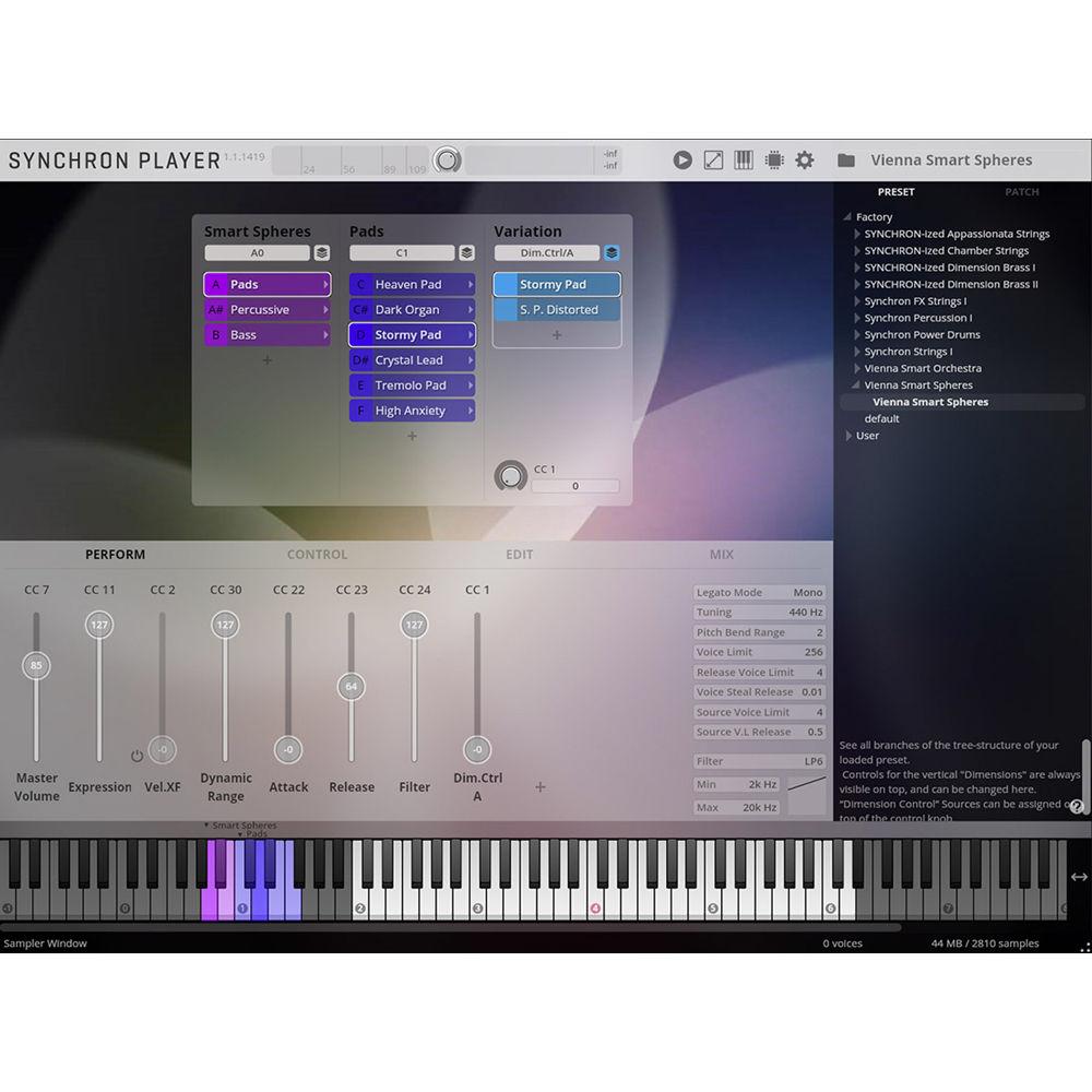 Vienna Symphonic Library Smart Spheres - Virtual Orchestral Synth for Composition & Sound Design