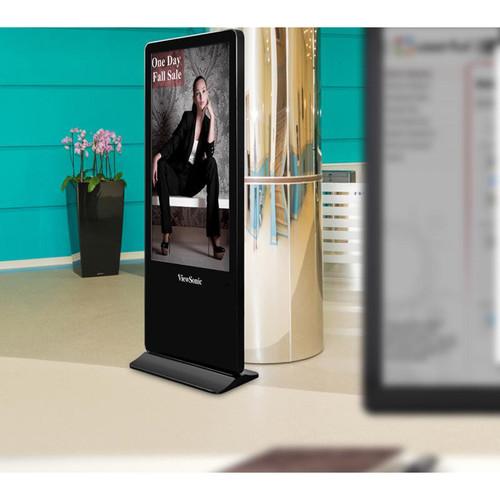 ViewSonic 55" 10-point interactive 4K Ultra HD all-in-one free-standing digital ePoster kiosk