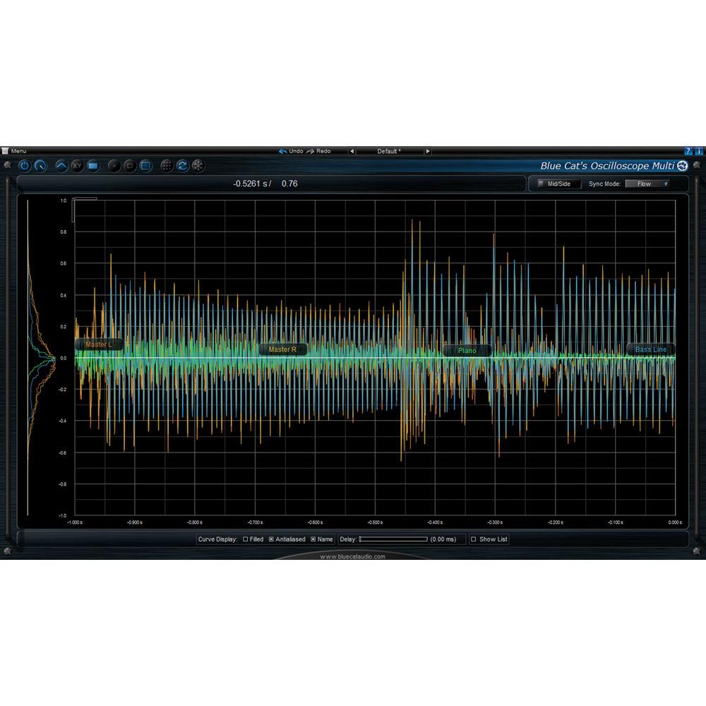 Blue Cat Audio Oscilloscope Multi Multiple Track Waveform Visualize and Comparator Plug-In