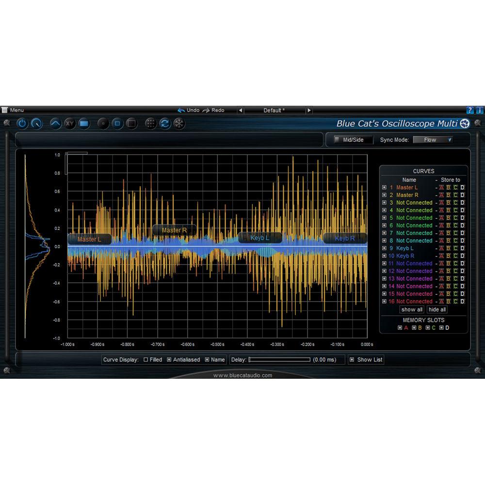 Blue Cat Audio Oscilloscope Multi Multiple Track Waveform Visualize and Comparator Plug-In, Blue, Cat, Audio, Oscilloscope, Multi, Multiple, Track, Waveform, Visualize, Comparator, Plug-In