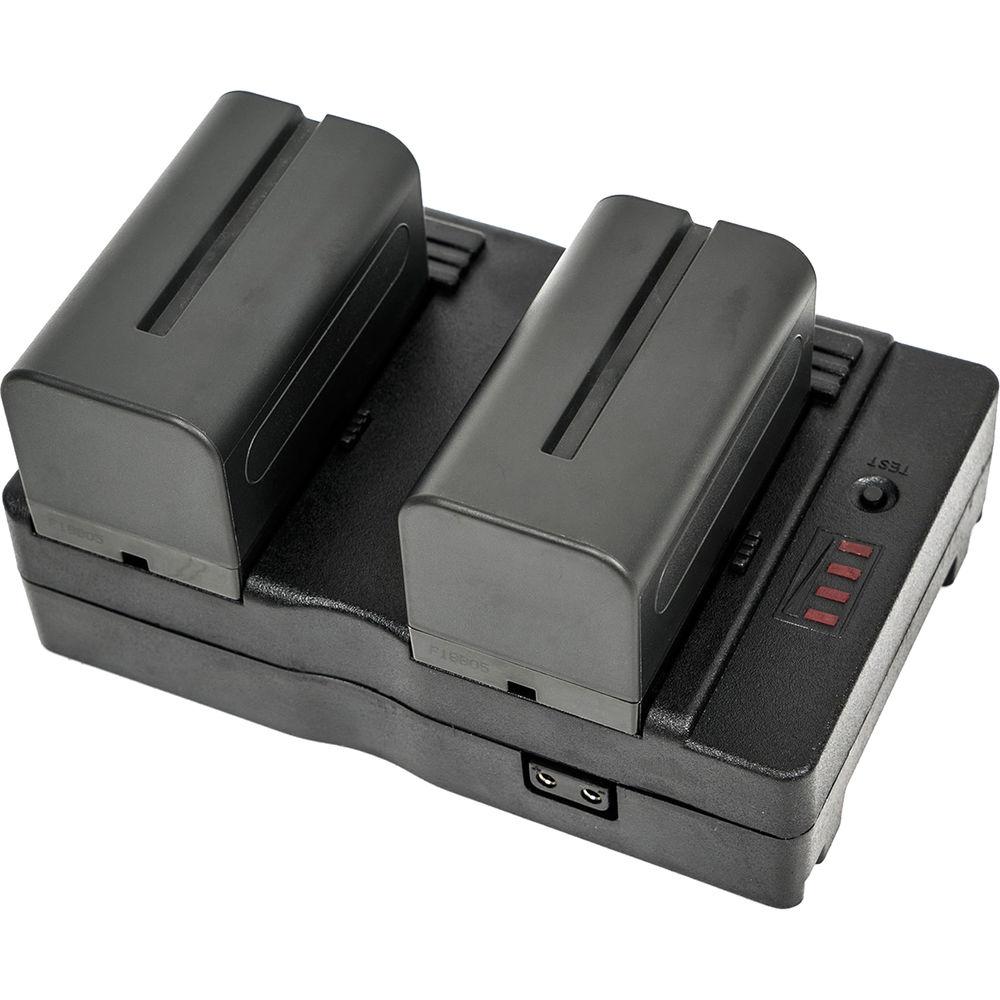 CAME-TV 2 x CA-F970 Batteries, FM50 USB Charger, and V-Mount Converter Plate Kit