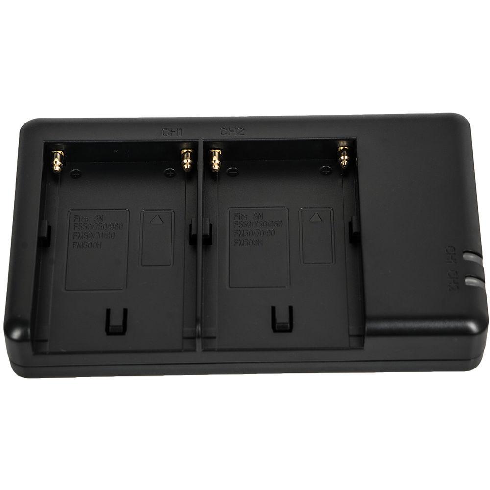 CAME-TV 2 x CA-F970 Batteries, FM50 USB Charger, and V-Mount Converter Plate Kit