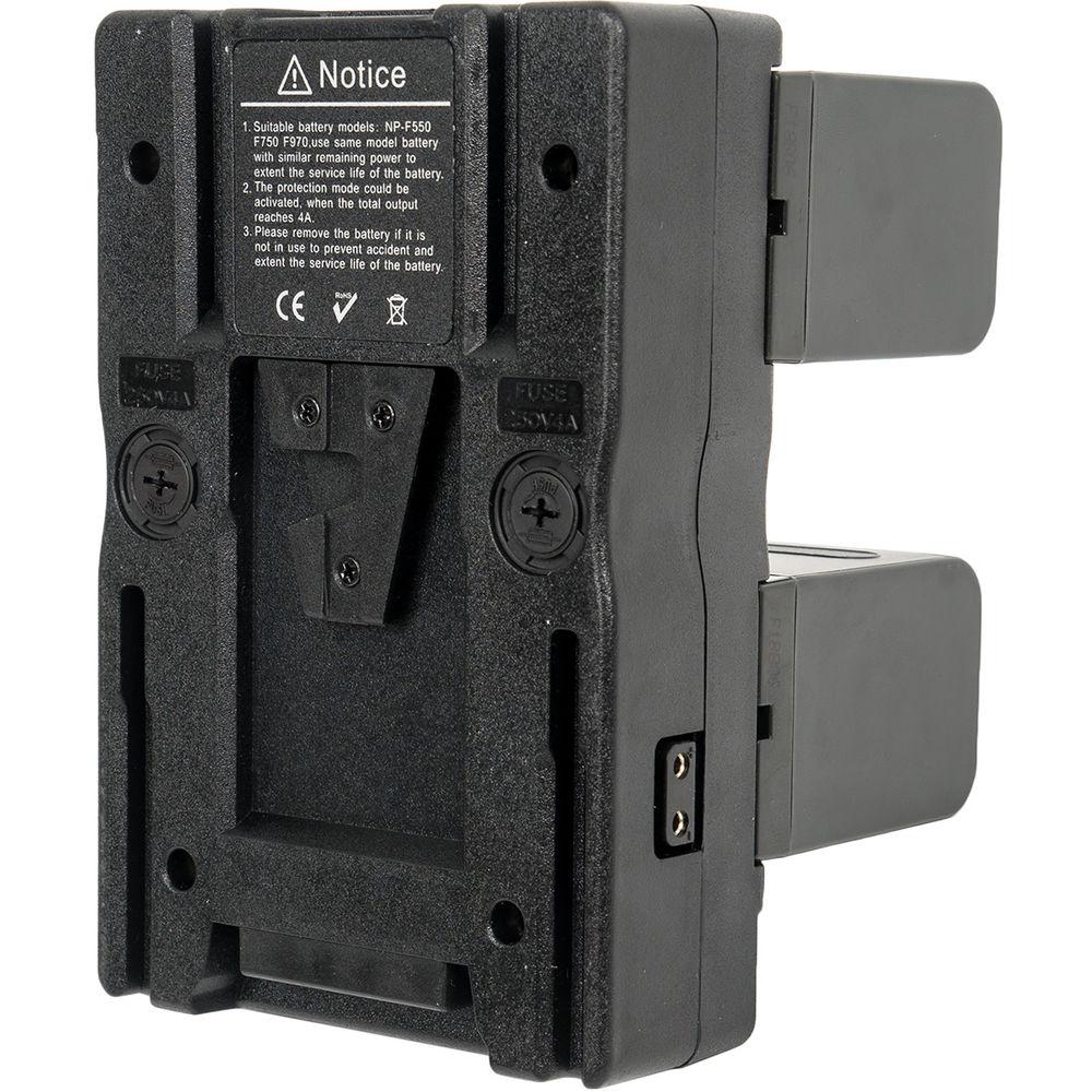 CAME-TV 2 x CA-F970 Batteries, FM50 USB Charger, and V-Mount Converter Plate Kit