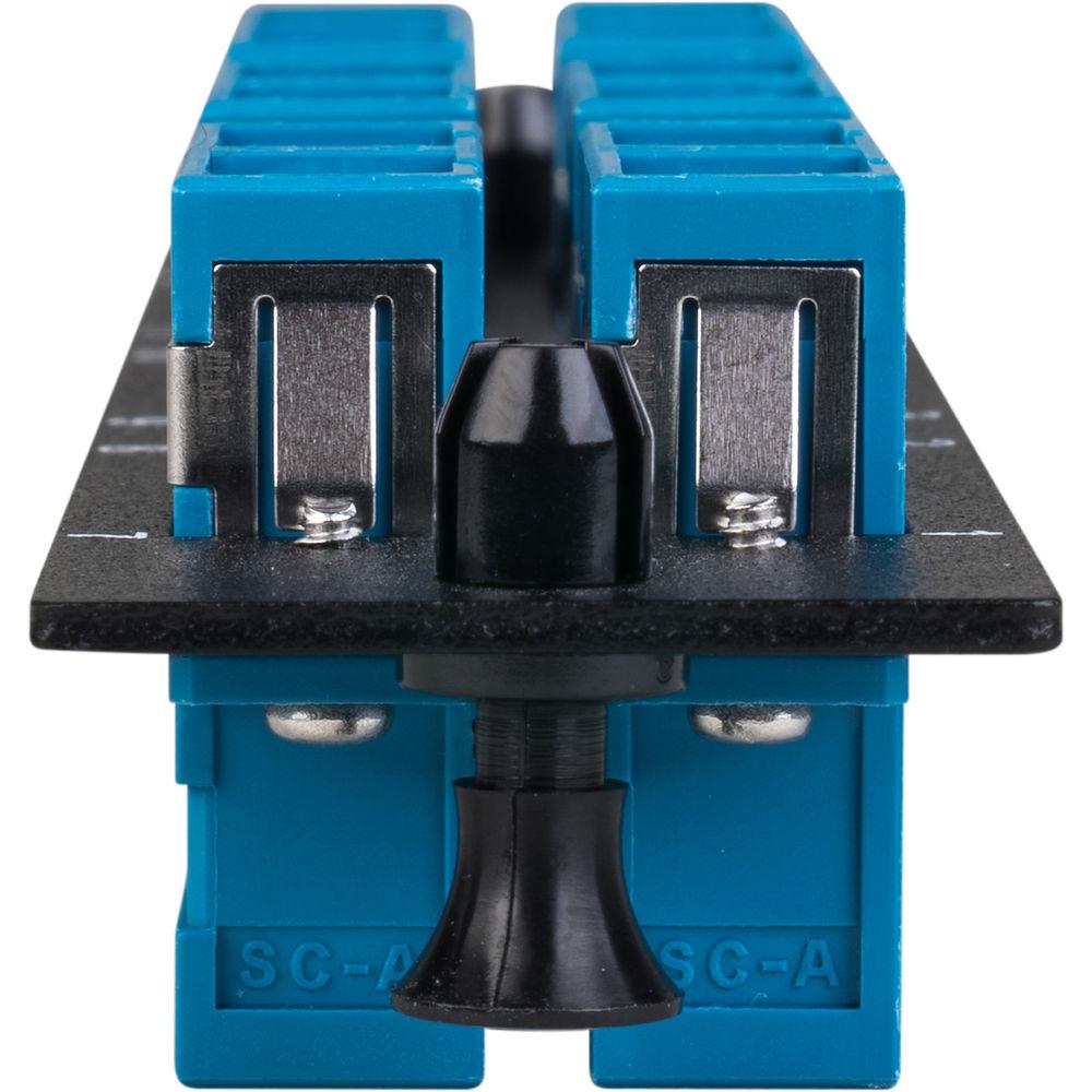 Camplex 6-Port SC UPC Duplex Singlemode Fiber Adapter Plate Module with Ceramic Connectors