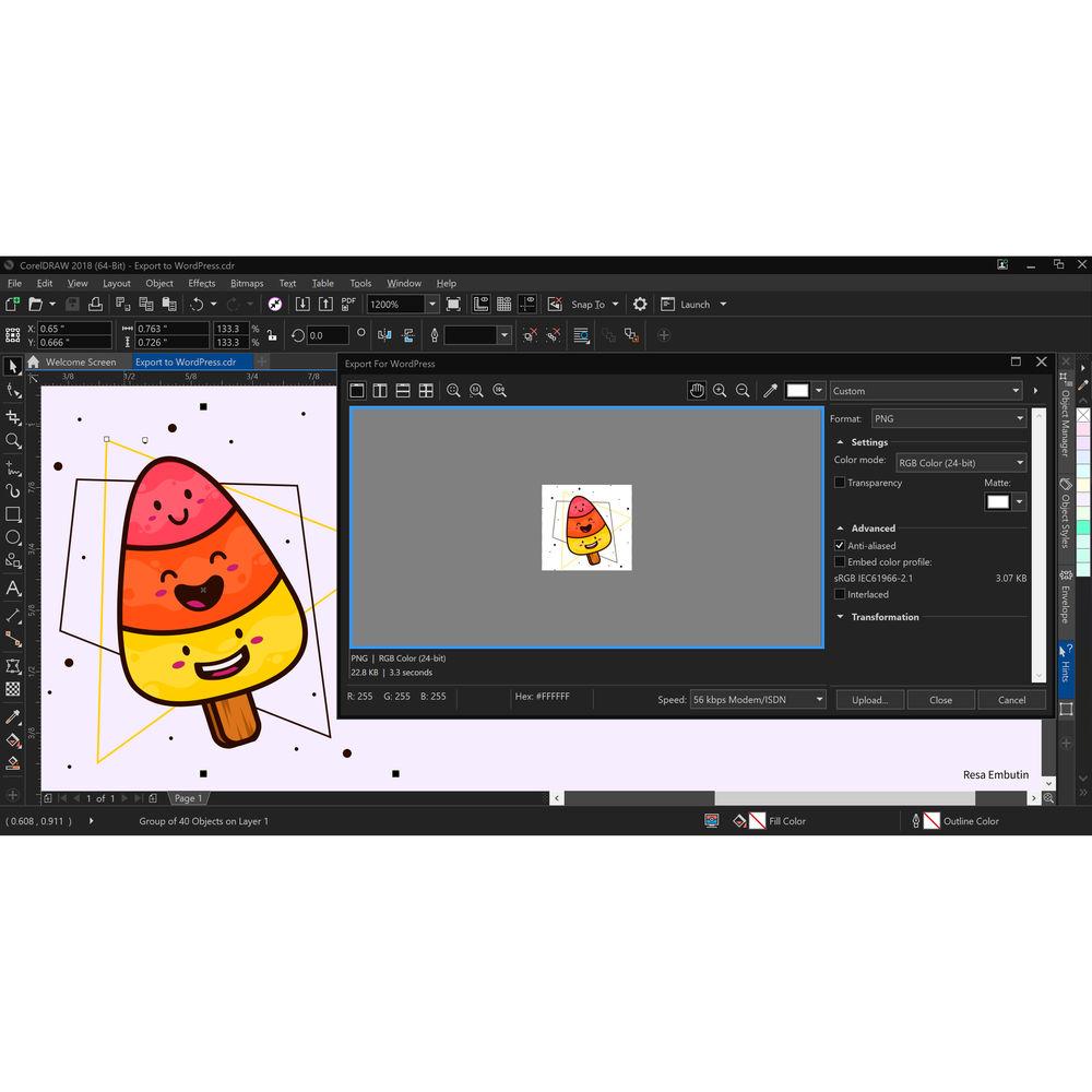 Corel CorelDRAW Graphics Suite 2018 Upgrade