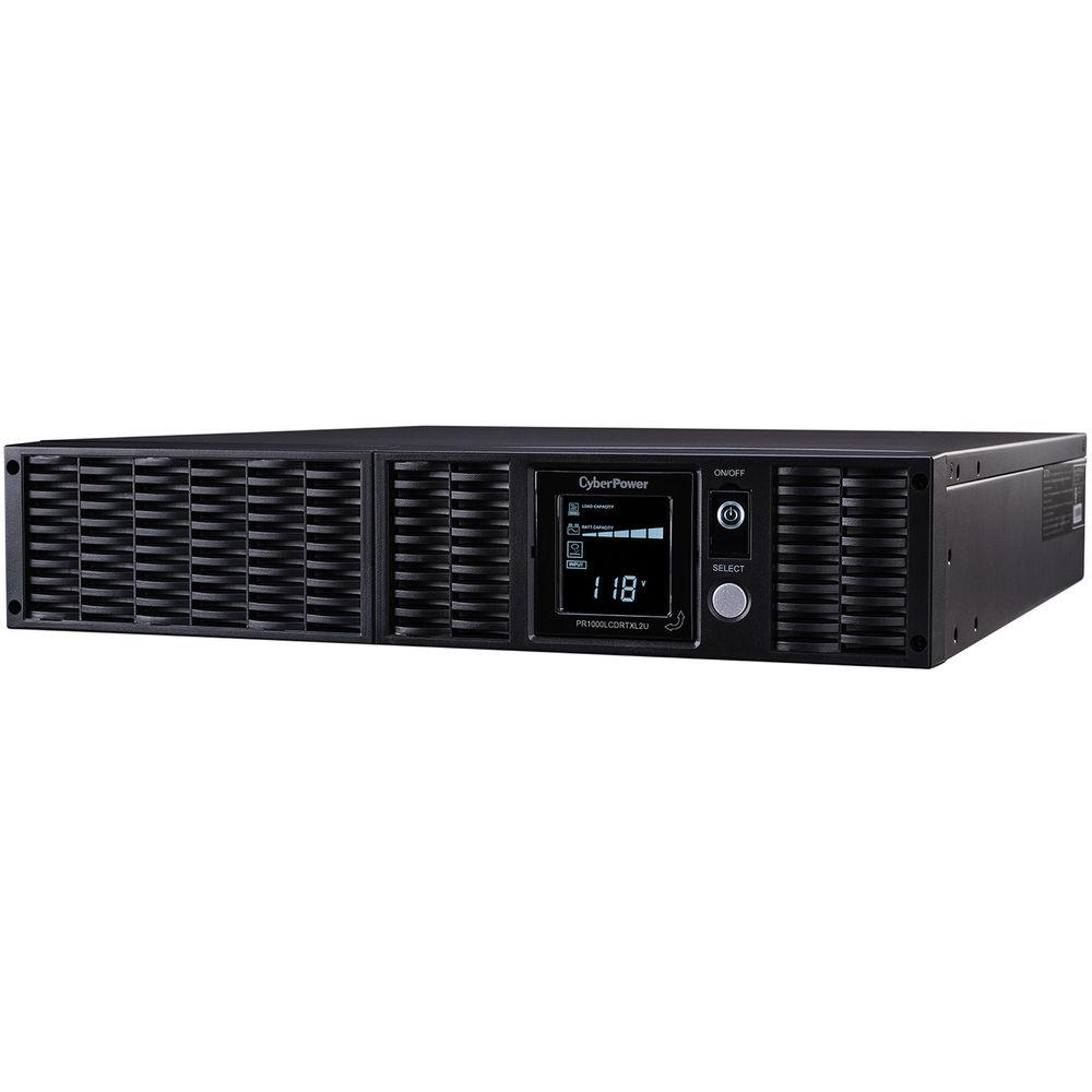 CyberPower TAA Line Interactive UPS LCD-1000VA 900W PS 0.9 Pf Smart App SW 2U Tower 120 15 8-N5-15R,USB EPO,SNM