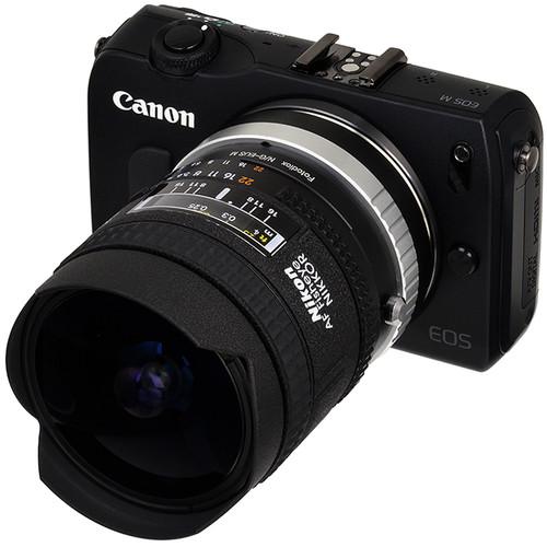 FotodioX Lens Mount Adapter for Nikon G-Type F-Mount Lens to Canon EOS M Camera