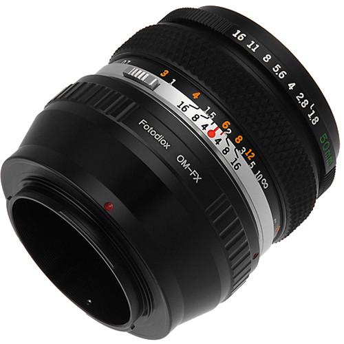 FotodioX Mount Adapter for Olympus OM-Mount Lens to Fujifilm X-Mount Camera