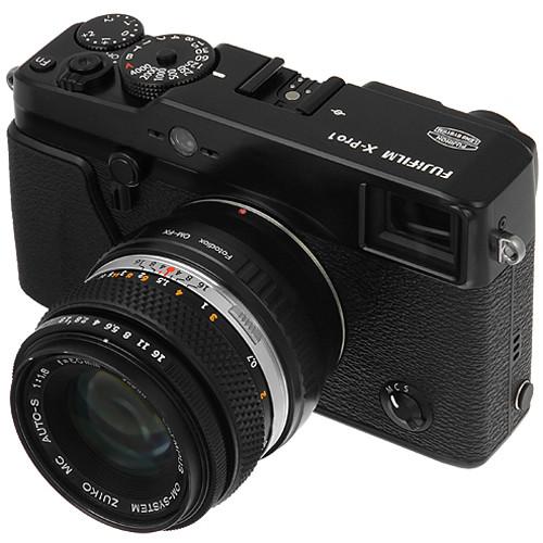FotodioX Mount Adapter for Olympus OM-Mount Lens to Fujifilm X-Mount Camera