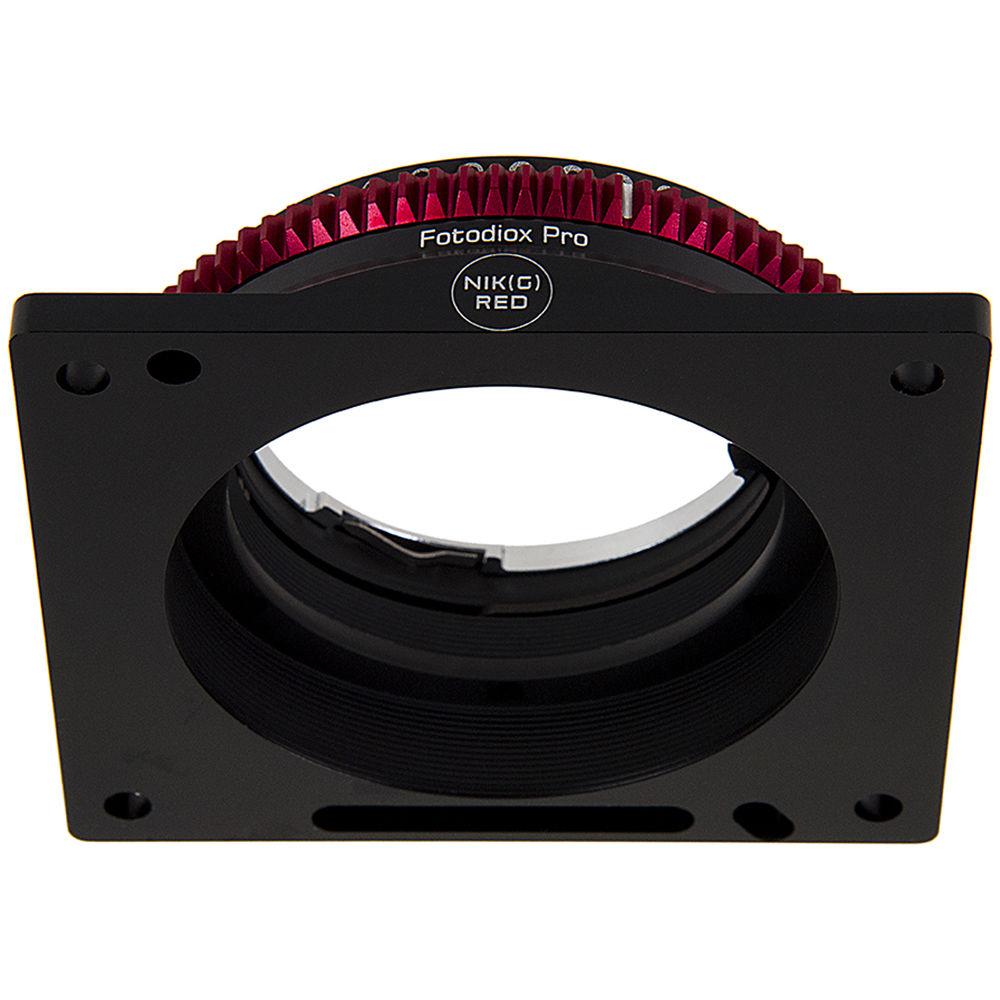 FotodioX Pro Lens Mount Compatible with Nikkor F Mount G-Type Lenses to Red Digital Cinema Camera Bodies
