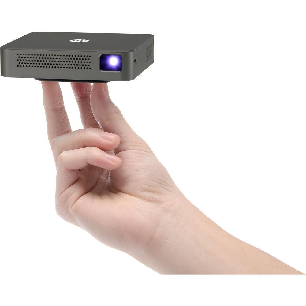 HP MP100 100-Lumen WVGA DLP Pico Projector with Wi-Fi, HP, MP100, 100-Lumen, WVGA, DLP, Pico, Projector, with, Wi-Fi