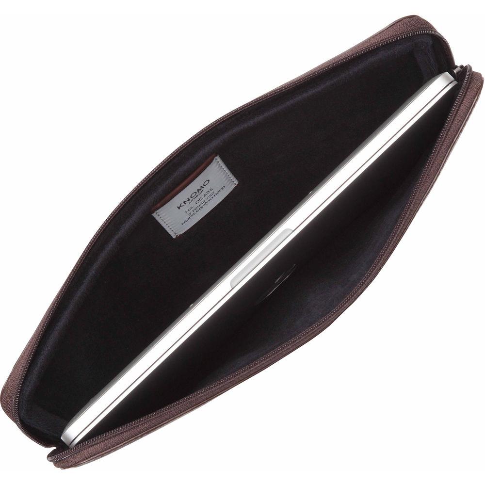 KNOMO USA 13" Leather Laptop Sleeve-Macbook Pro Macbook Air