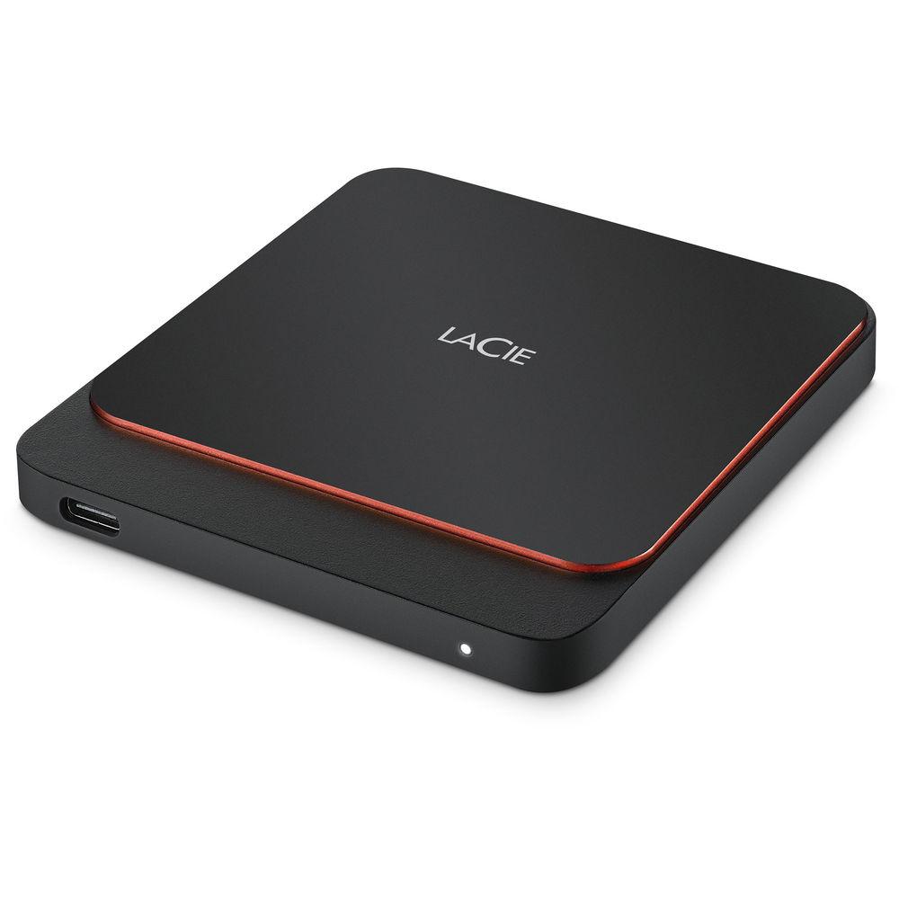 LaCie 1TB Portable USB 3.1 Gen 2 Type-C External SSD, LaCie, 1TB, Portable, USB, 3.1, Gen, 2, Type-C, External, SSD