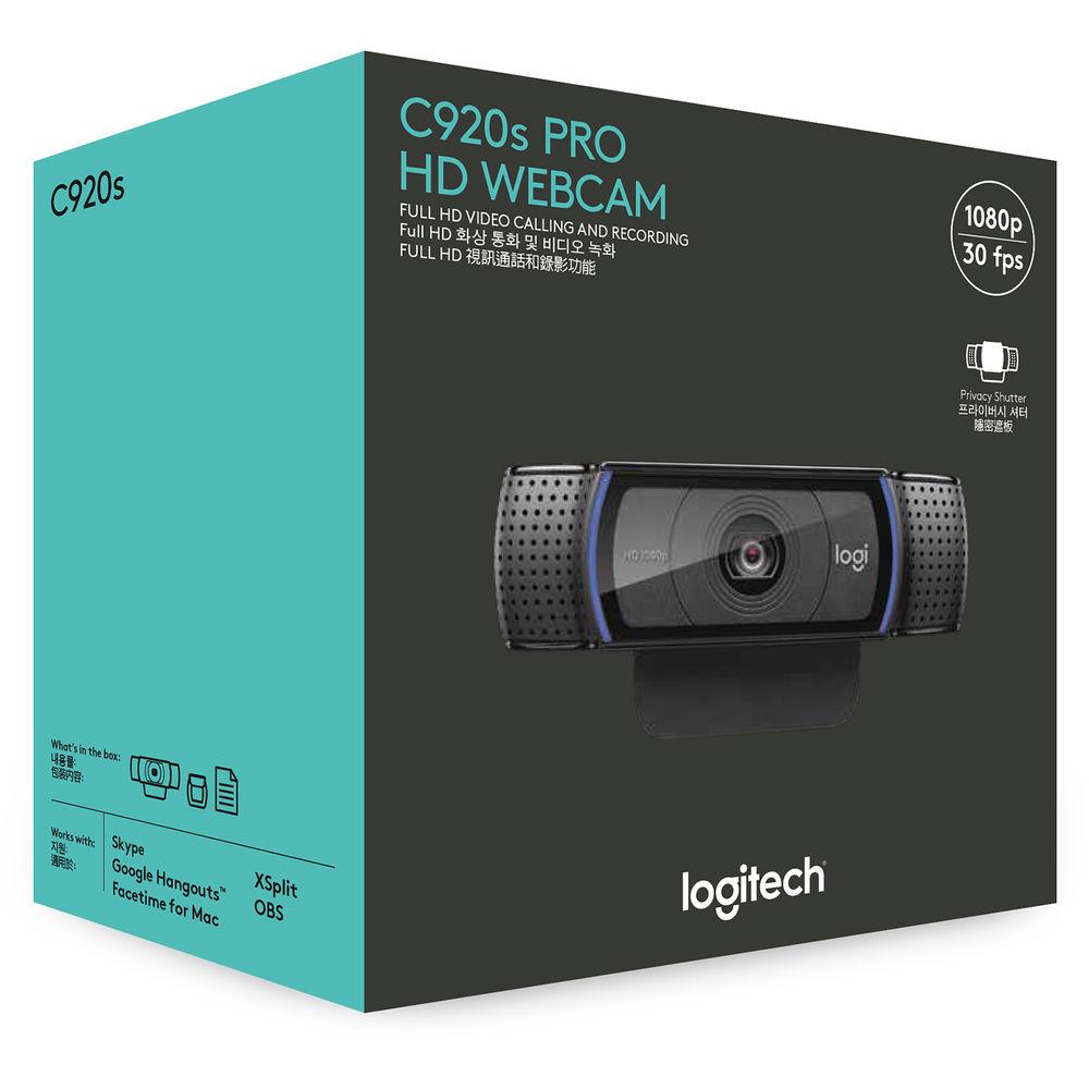 Logitech C920s HD Pro Webcam, Logitech, C920s, HD, Pro, Webcam