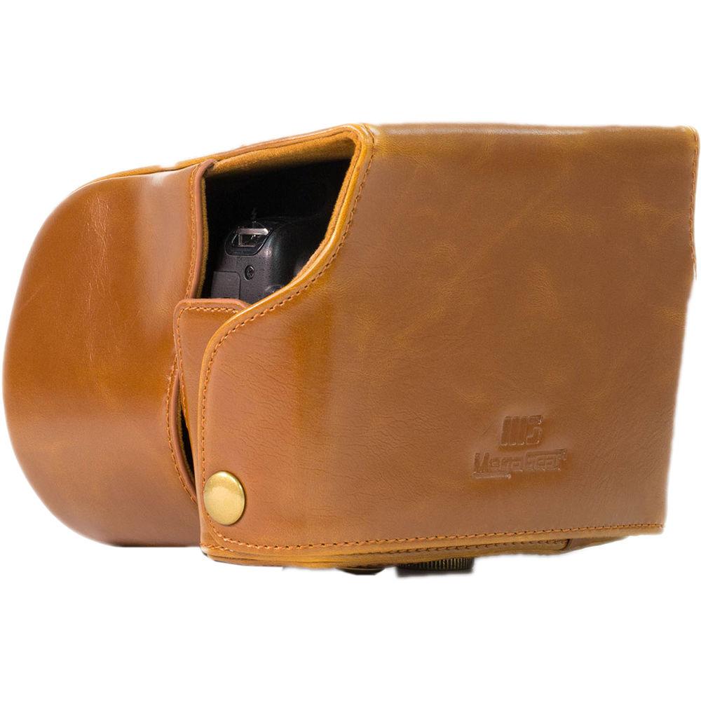 MegaGear Ever Ready PU Leather Camera Case with Strap for Panasonic Lumix DMC-FZ200