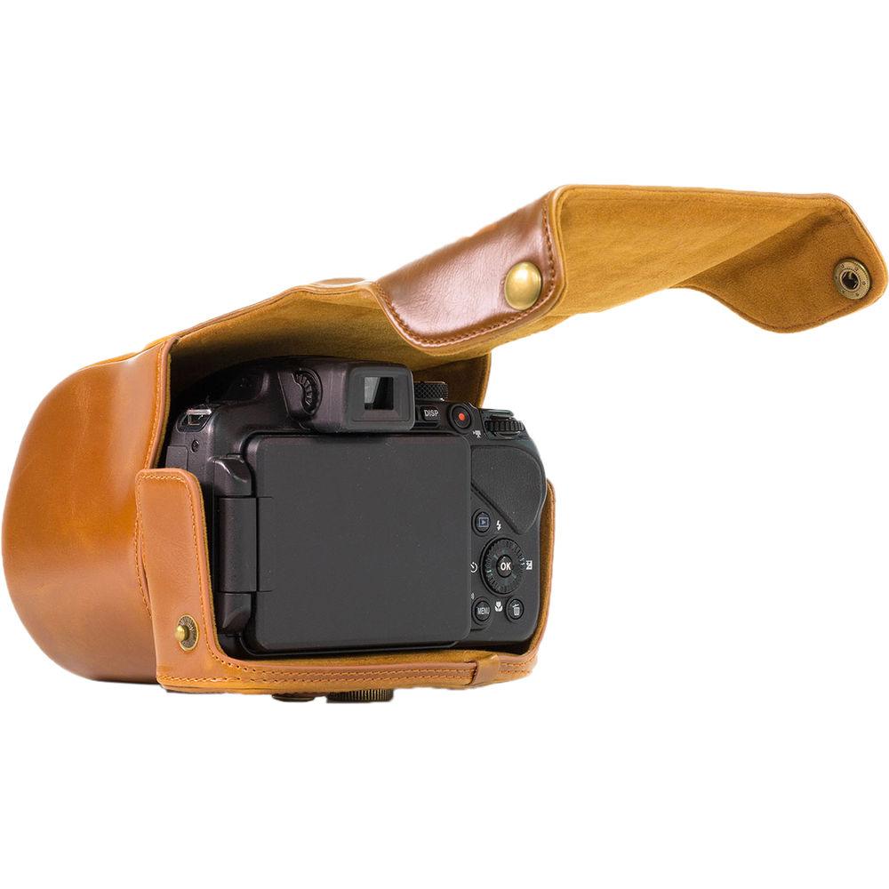 MegaGear Ever Ready PU Leather Camera Case with Strap for Panasonic Lumix DMC-FZ200