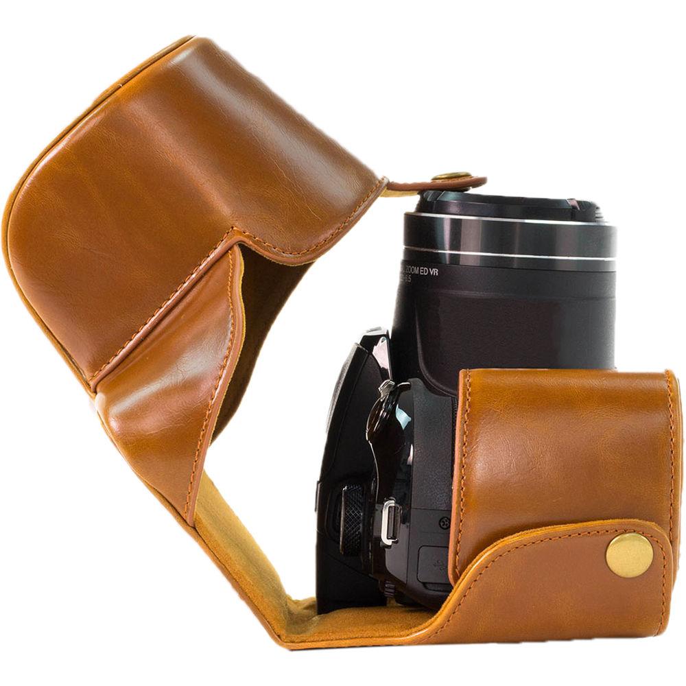 MegaGear Ever Ready PU Leather Camera Case with Strap for Panasonic Lumix DMC-FZ200