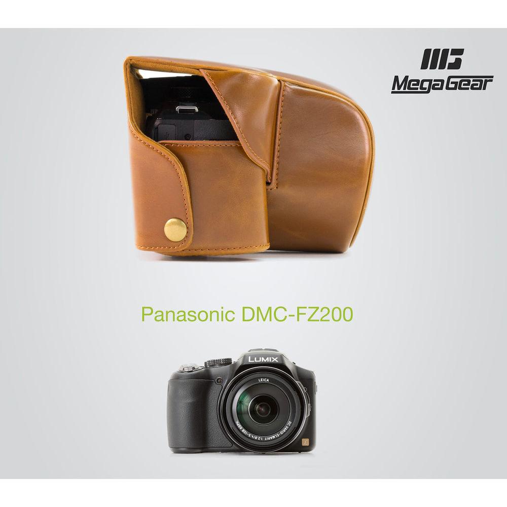 MegaGear Ever Ready PU Leather Camera Case with Strap for Panasonic Lumix DMC-FZ200