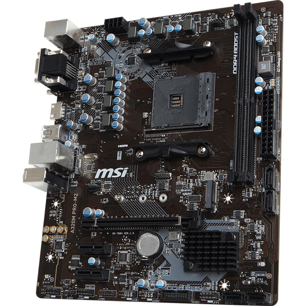 MSI A320M Pro-M2 AM4 Micro-ATX Motherboard