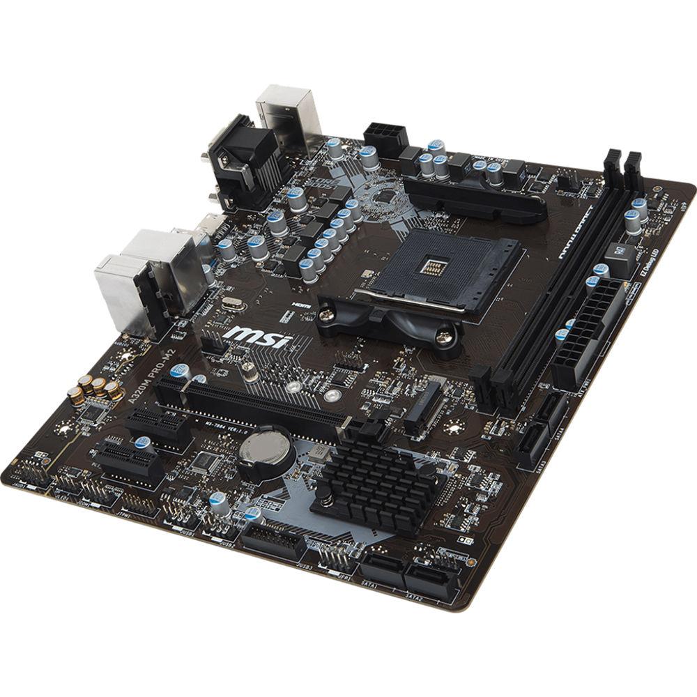 MSI A320M Pro-M2 AM4 Micro-ATX Motherboard