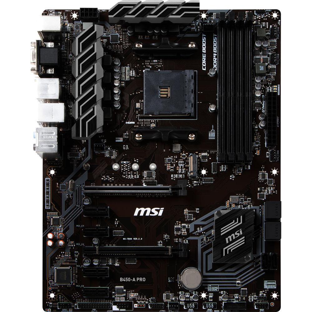 MSI B450-A PRO AM4 ATX Motherboard