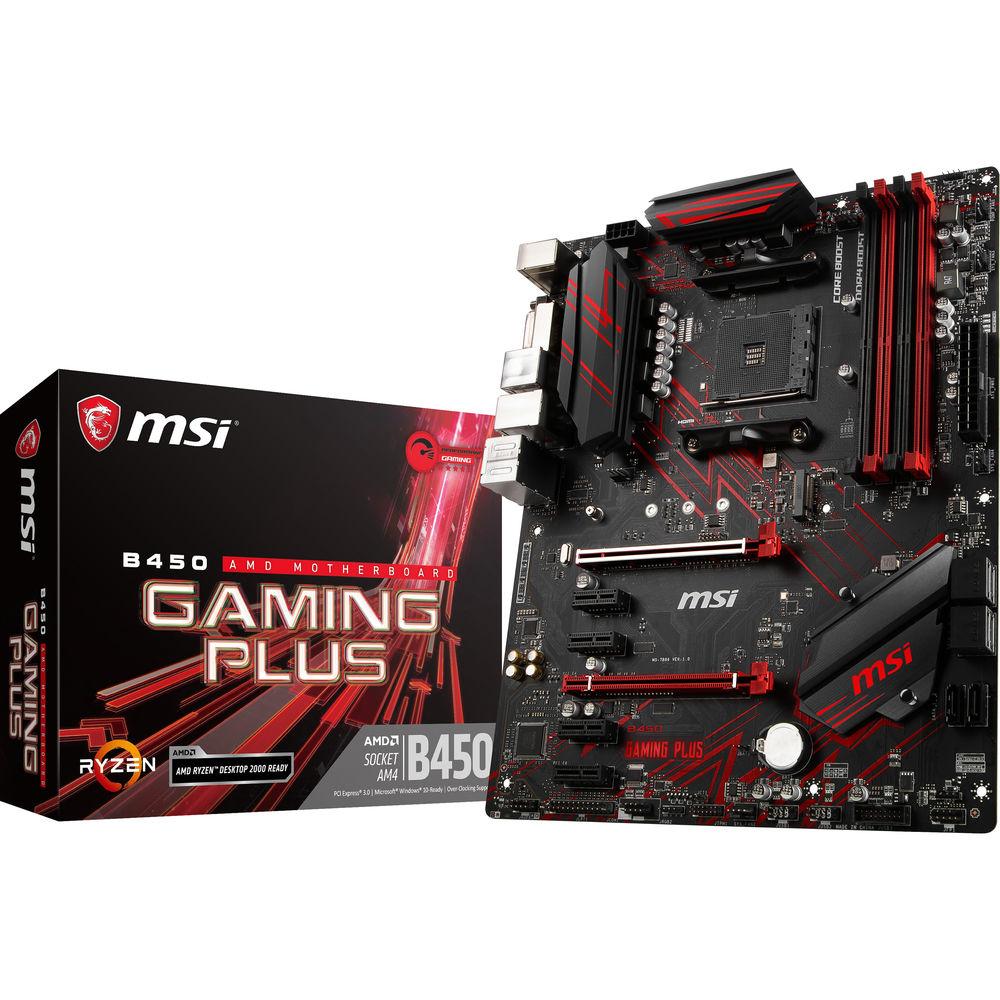 MSI B450 Gaming Plus AM4 ATX Motherboard
