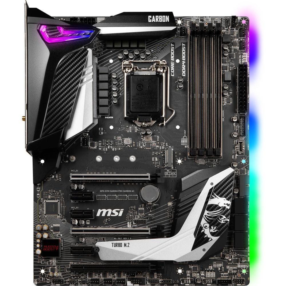 MSI MPG Z390 GAMING PRO CARBON AC LGA 1151 ATX Motherboard