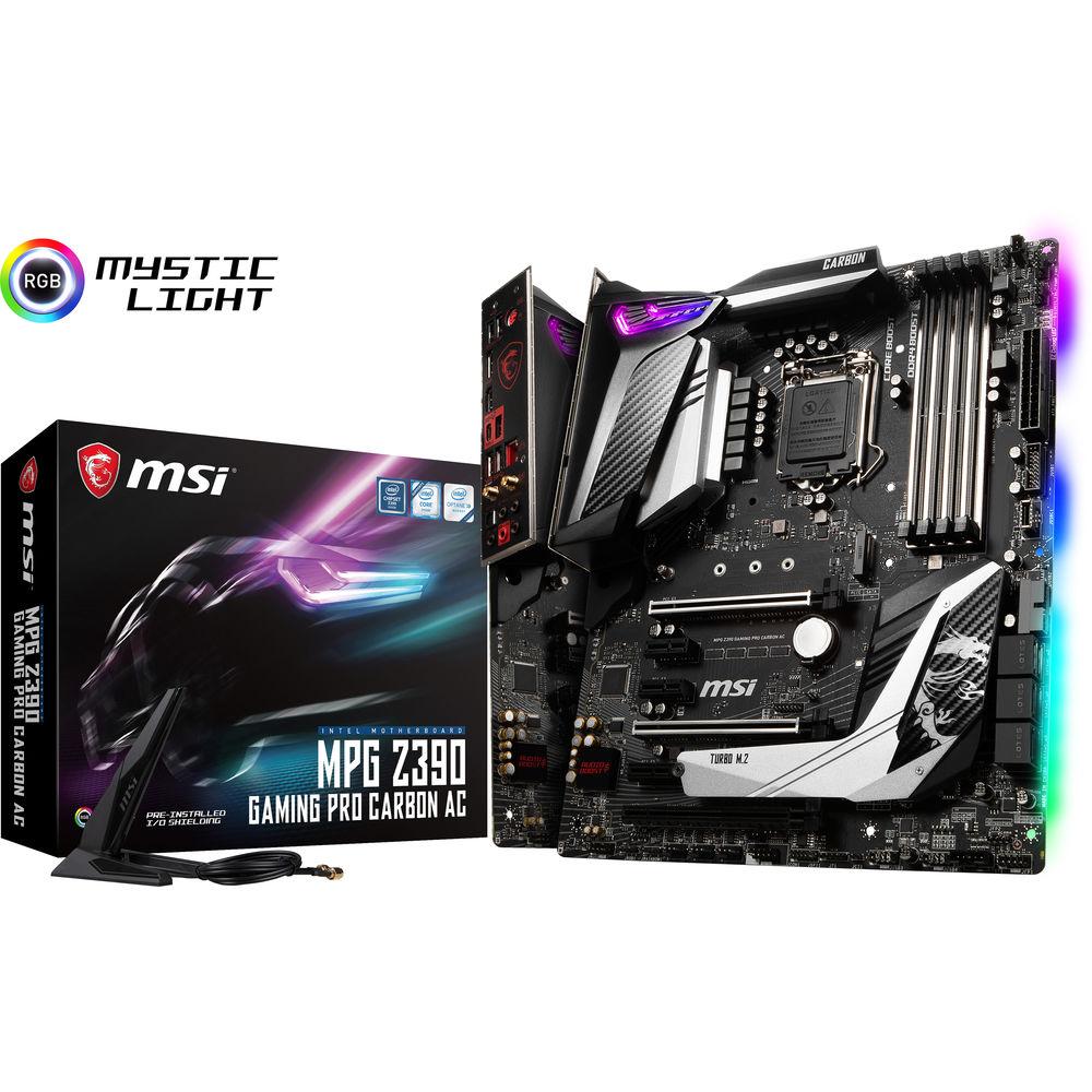 MSI MPG Z390 GAMING PRO CARBON AC LGA 1151 ATX Motherboard