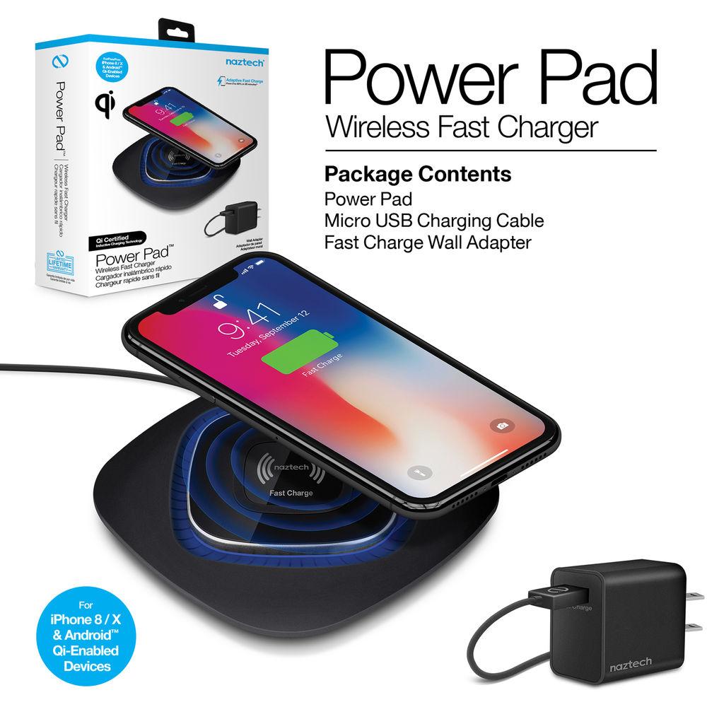 Naztech Power Pad Qi Wireless Fast Charger