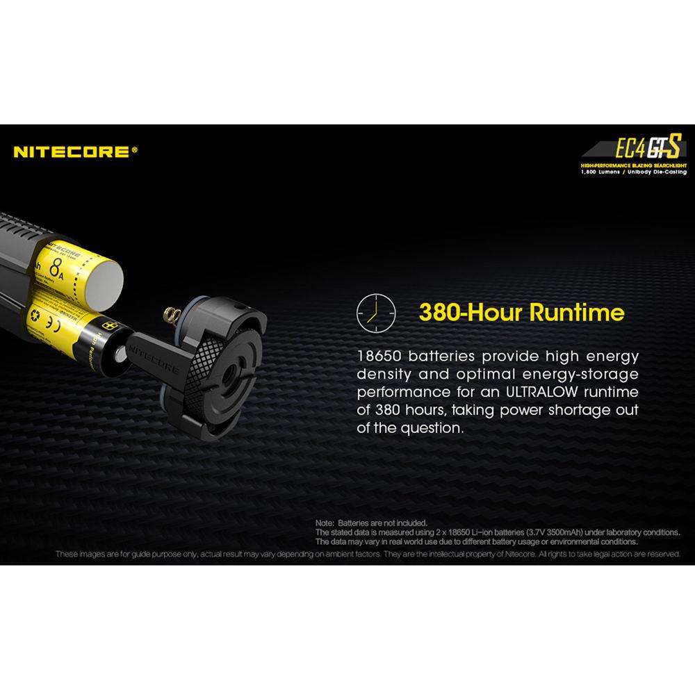 Nitecore EC4GTS High-Performance Blazing LED Searchlight