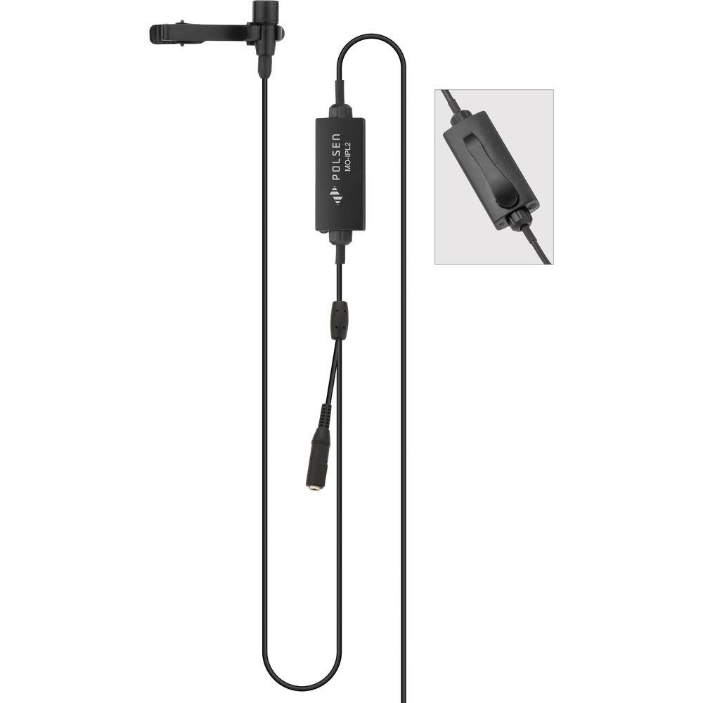 Polsen MO-IPL2 Lavalier Microphone with Lightning Connector & Headphone Jack for iOS Devices, Polsen, MO-IPL2, Lavalier, Microphone, with, Lightning, Connector, &, Headphone, Jack, iOS, Devices