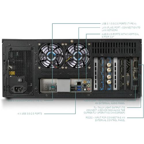 Reckeen Virtual 3D Studio 4K with 2 SDI and 2 HDMI Inputs Card