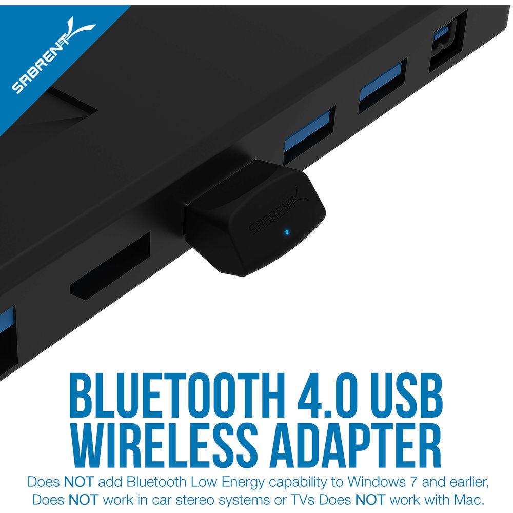 Sabrent Micro Bluetooth 4.0 Adapter, Sabrent, Micro, Bluetooth, 4.0, Adapter