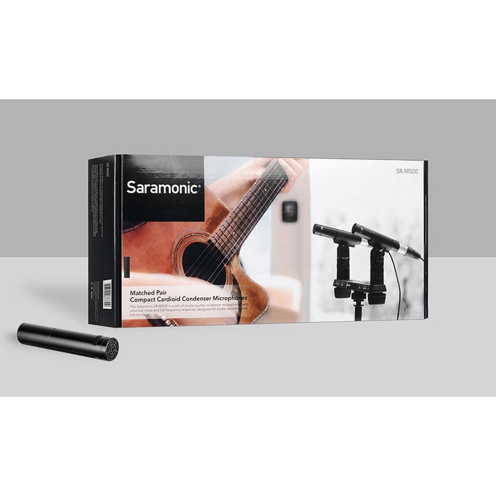 Saramonic SR-M500 Compact Cardioid Condenser Microphone, Saramonic, SR-M500, Compact, Cardioid, Condenser, Microphone