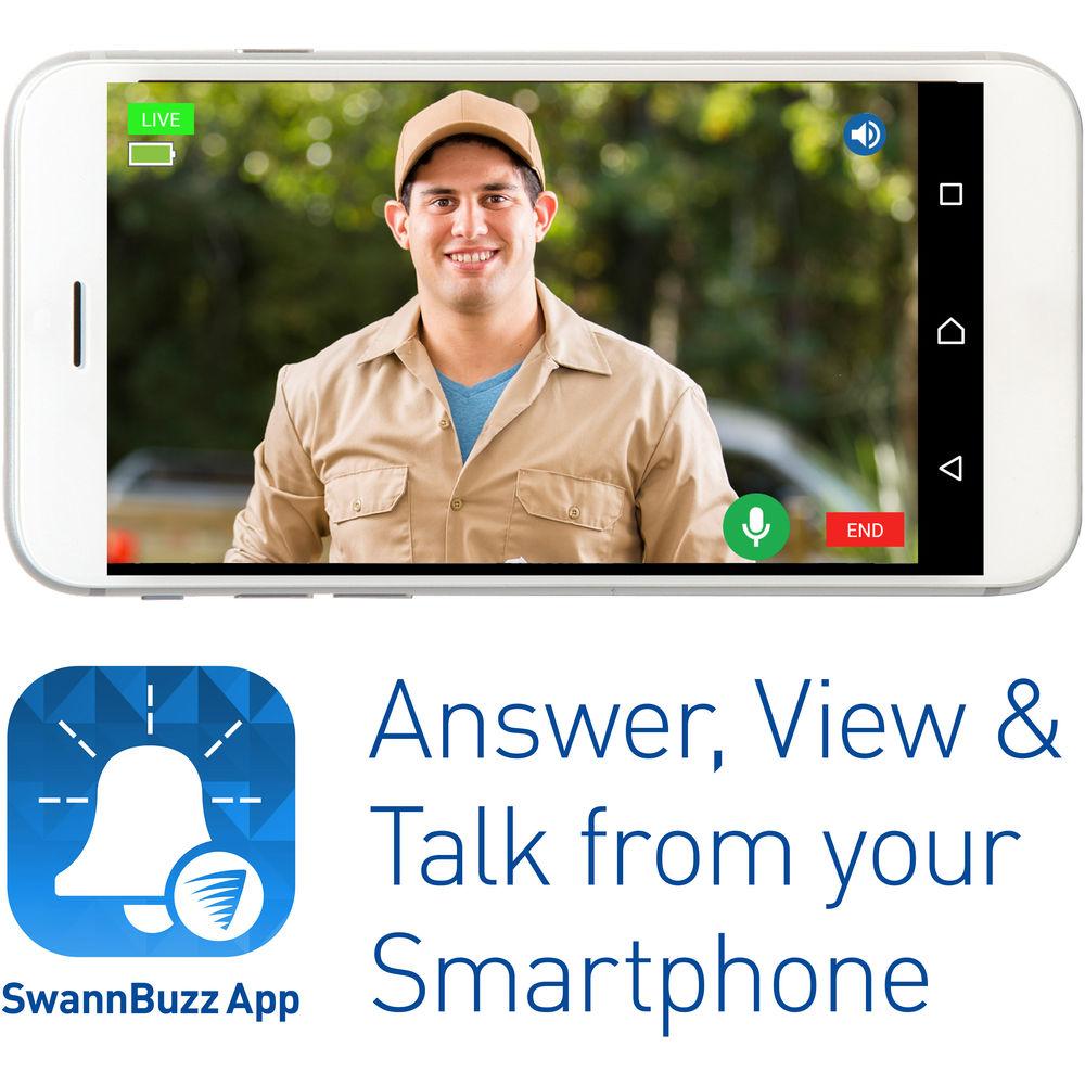 Swann SWADS-WVDP720-US 720p Wi-Fi Smart Video Doorbell