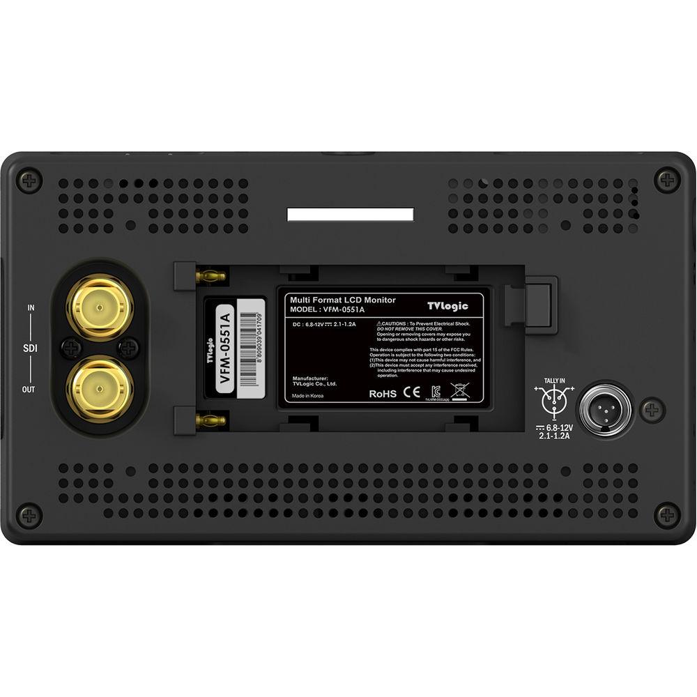 TVLogic VFM-055A 5.5" OLED On-Camera Monitor with L-Series Type Plate