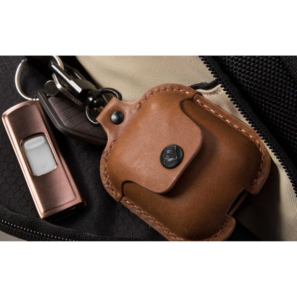 Twelve South AirSnap Leather Road Case for AirPods