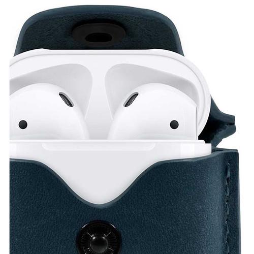 Twelve South AirSnap Leather Road Case for AirPods