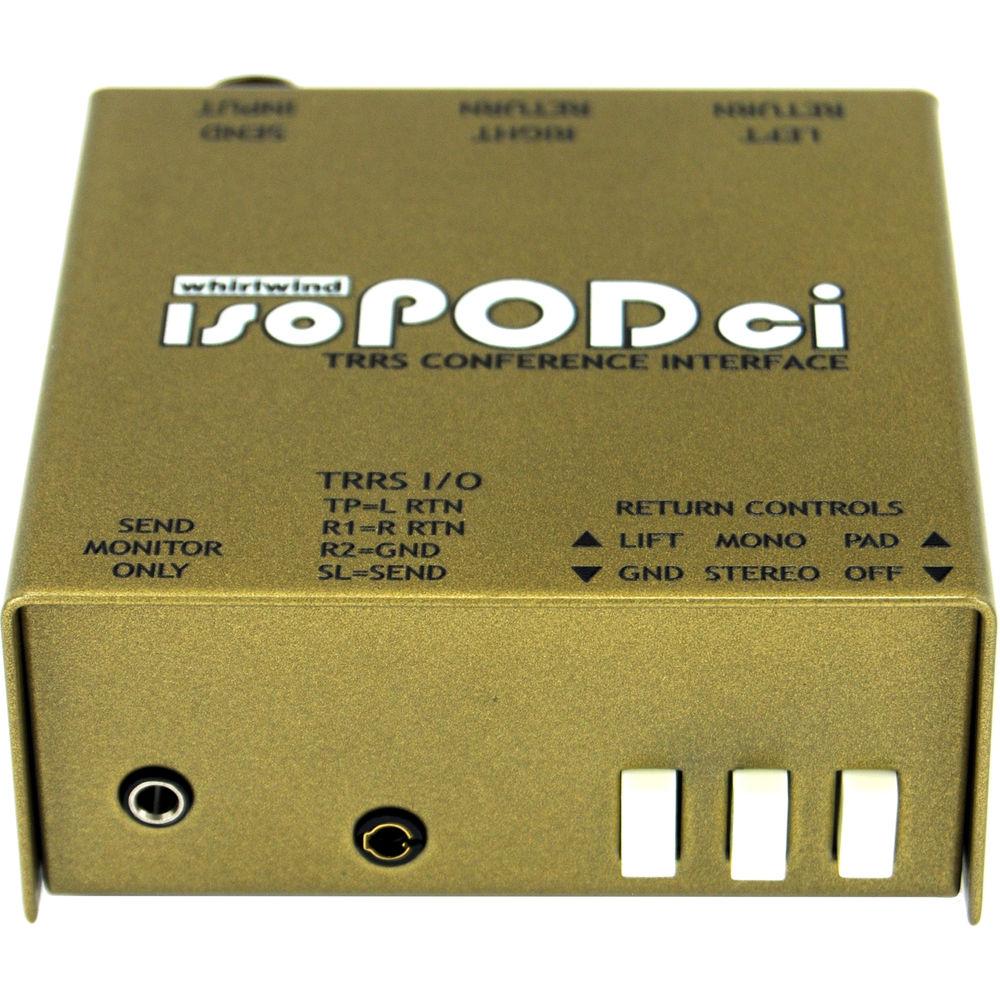 Whirlwind ISOPODci Audio Interface for Mobile Device Headsets