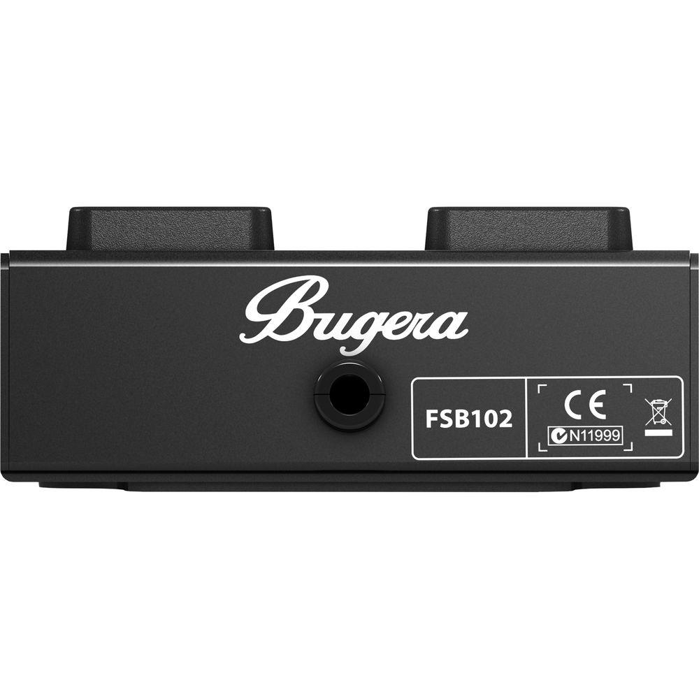 Bugera Heavy-Duty 2-Button Footswitch with Metal Case for 1990 Amp, with 15' Integrated Cable, Bugera, Heavy-Duty, 2-Button, Footswitch, with, Metal, Case, 1990, Amp, with, 15', Integrated, Cable