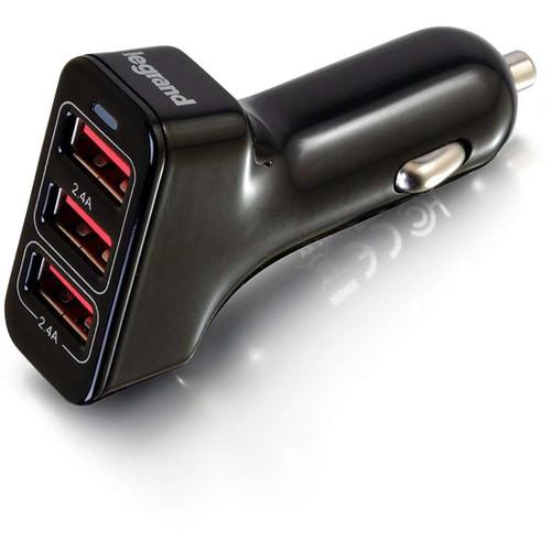 C2G Smart 4.8A 3-Port USB Type-A Car Charger
