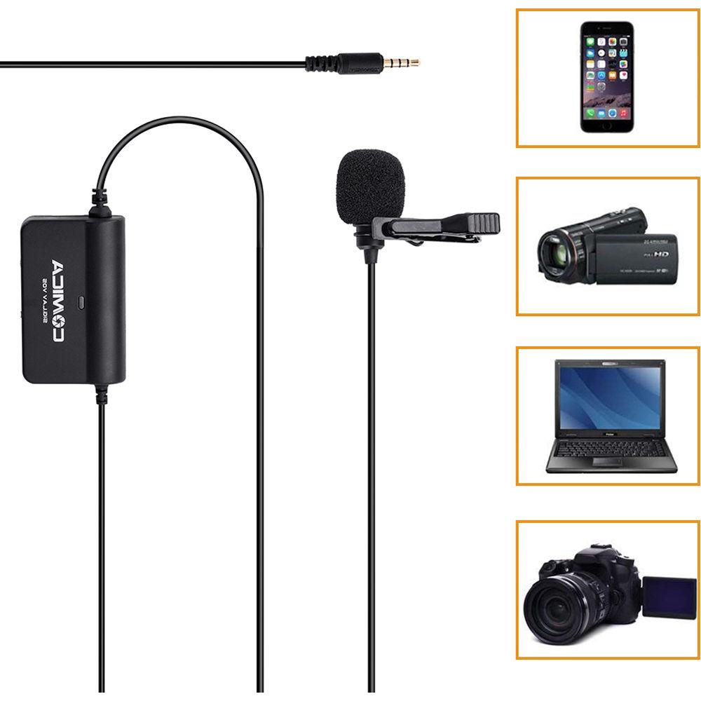 Comica Audio CVM-V05 Multifunction Single Lavalier Microphone for Smartphones and DSLRs