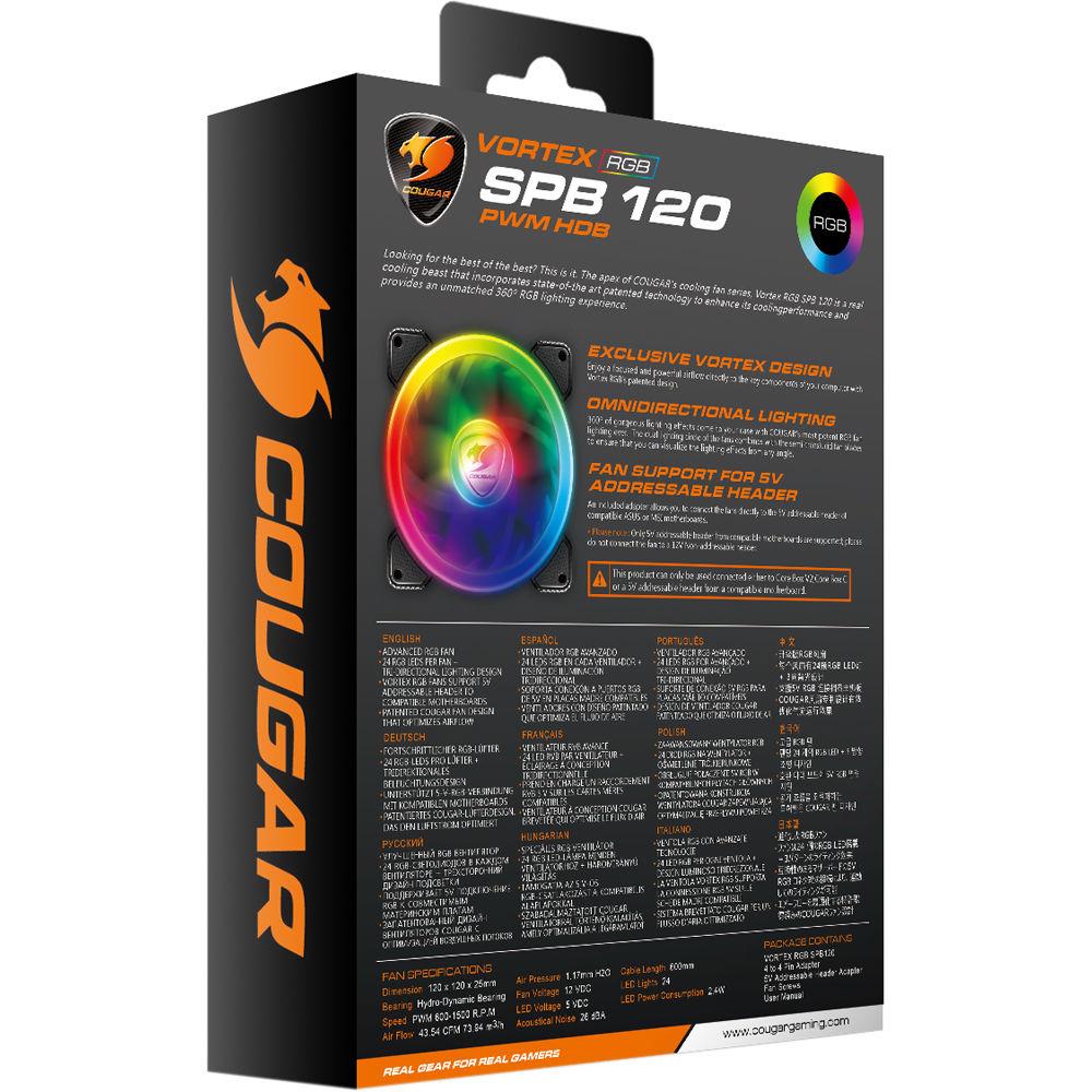 COUGAR Vortex RGB SPB 120mm PWM Fan