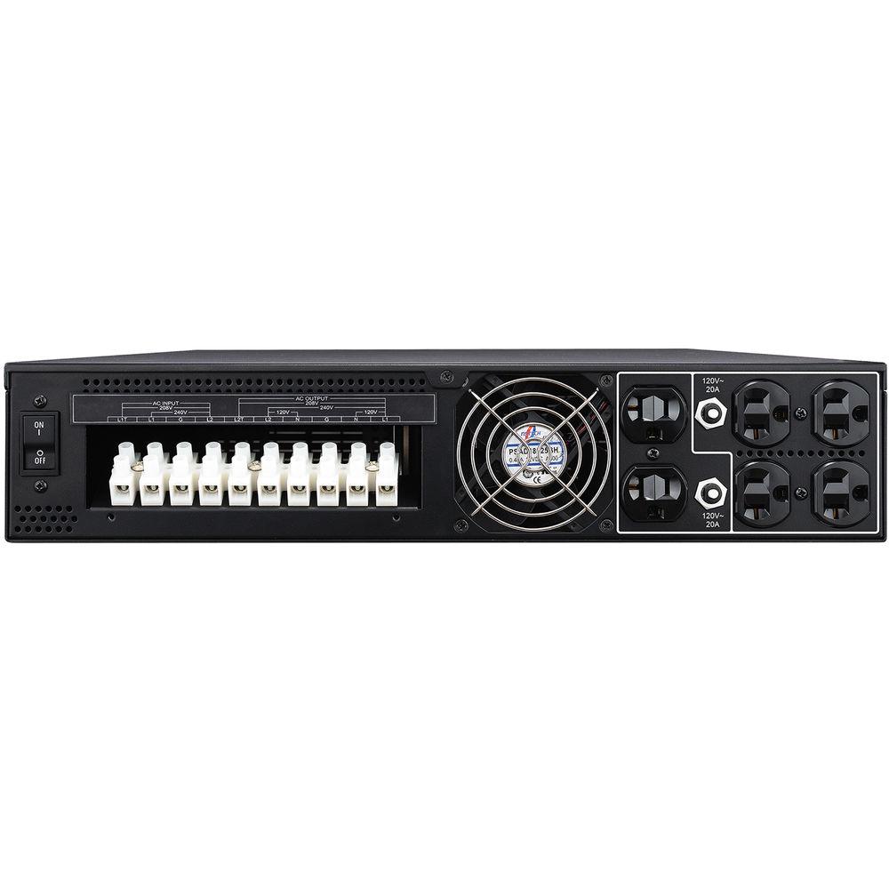 CyberPower 6000Va 6000W TAA 208V to 120V Step-Down Transformer, 2U Convertible