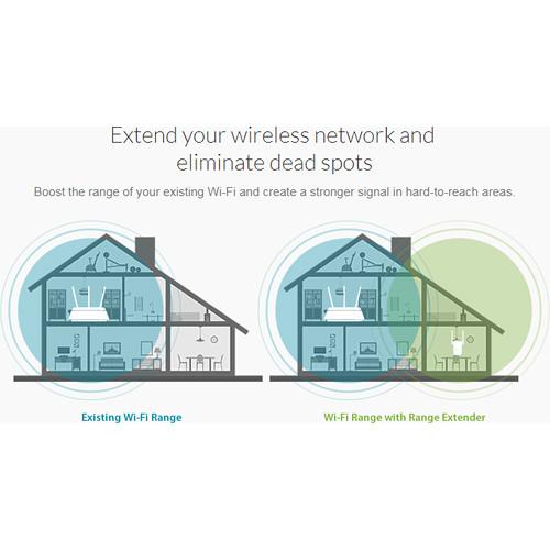 D-Link AC1200 Dual Band Wi-Fi Range Extender, D-Link, AC1200, Dual, Band, Wi-Fi, Range, Extender