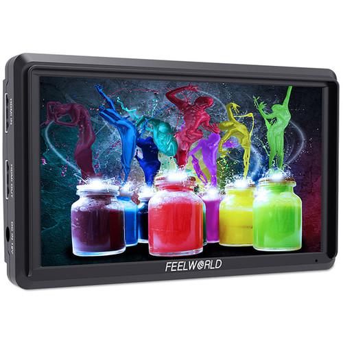 FeelWorld 5.5" 4K On Camera Monitor For Gimbals With DC Power Out.