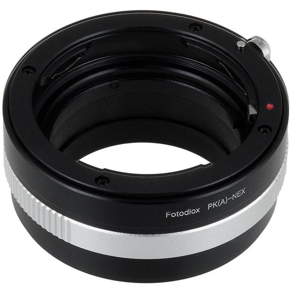 FotodioX Mount Adapter with Aperture Control Dial for Pentax K-Mount AF Lens to Sony E-Mount Camera